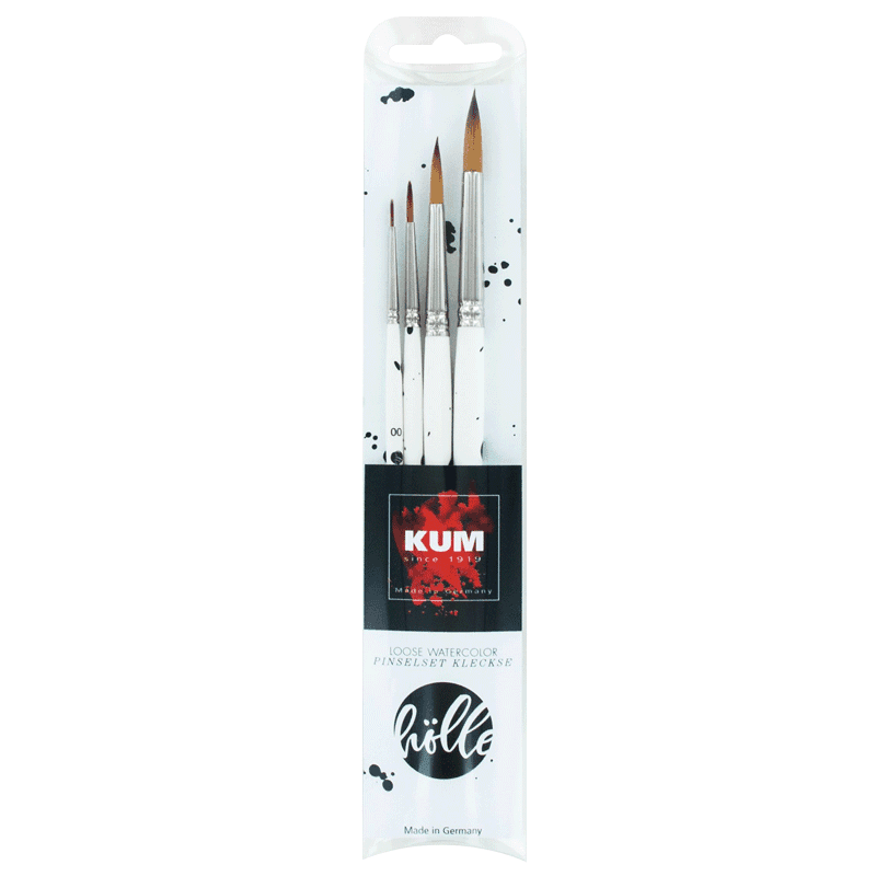 Watercolor Pinselset Kleckse KUM x Frau Hölle