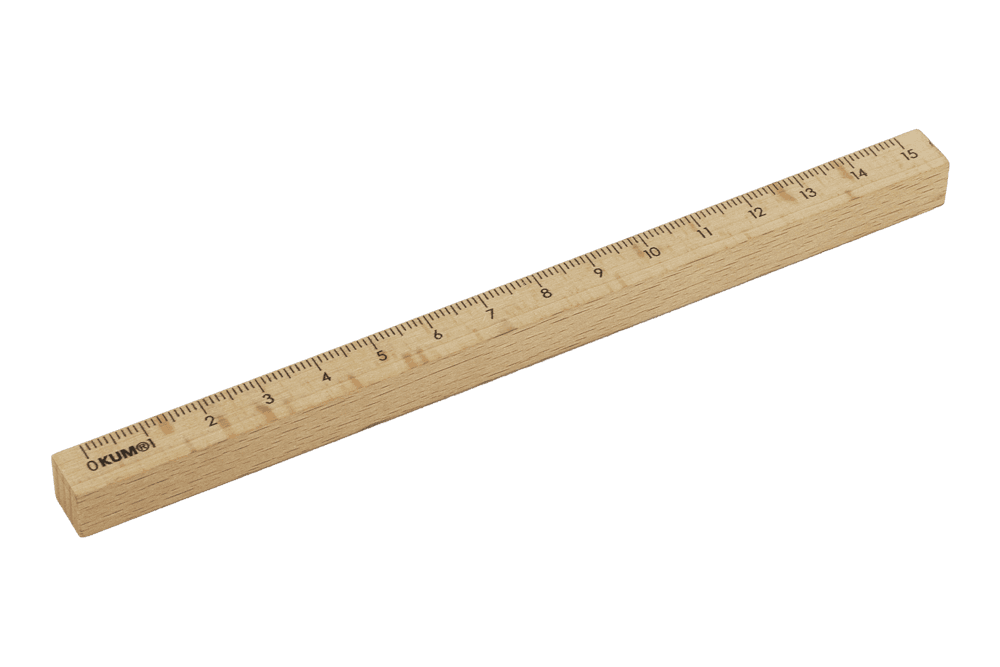 Holzlineal 15 cm
