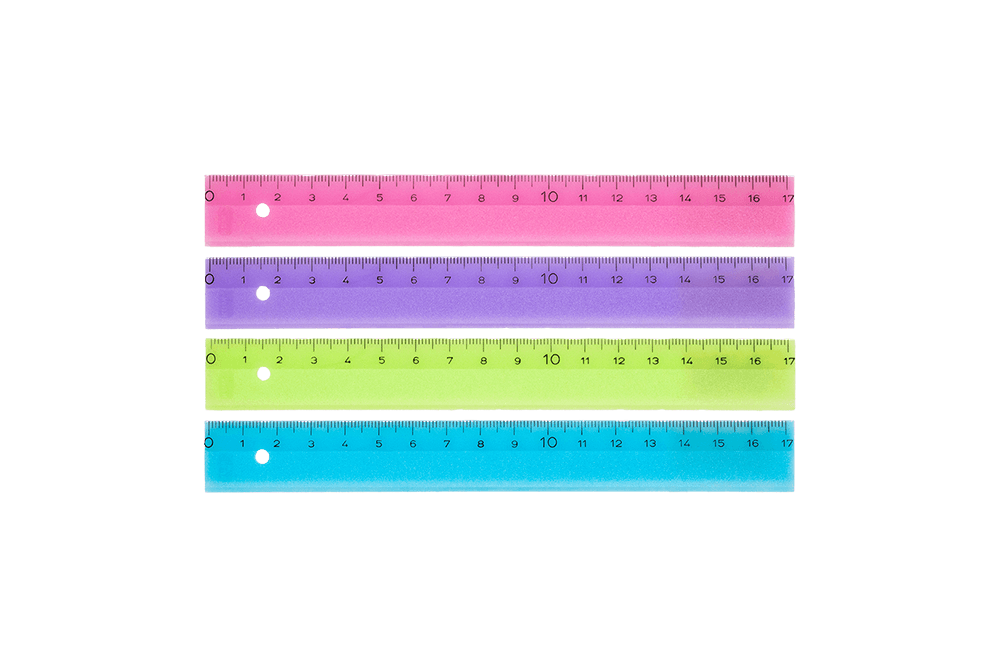 Lineal 17cm Soft color