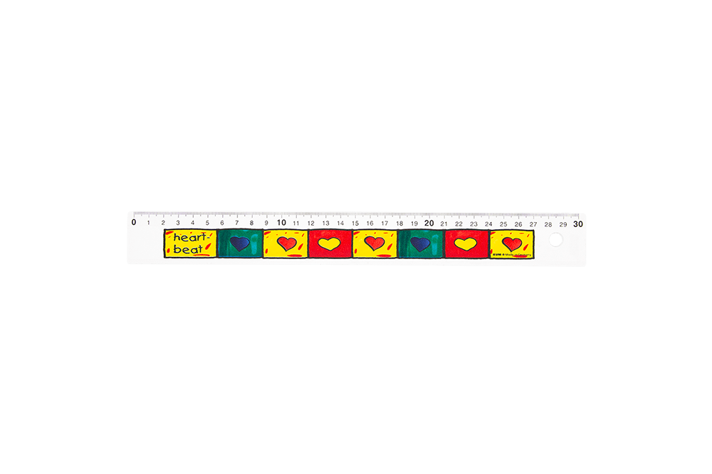 Lineal 30cm Heartbeat